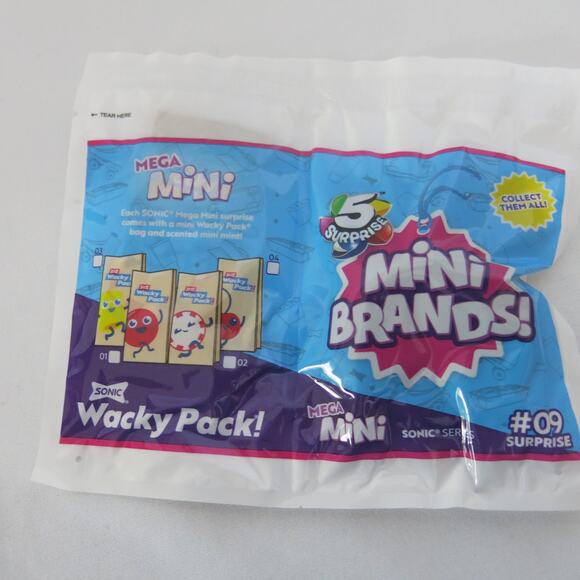 SONIC DRIVE IN WACKY PACK Mini Brands #09 Black Visor New/Unopened - Picture 1 of 5